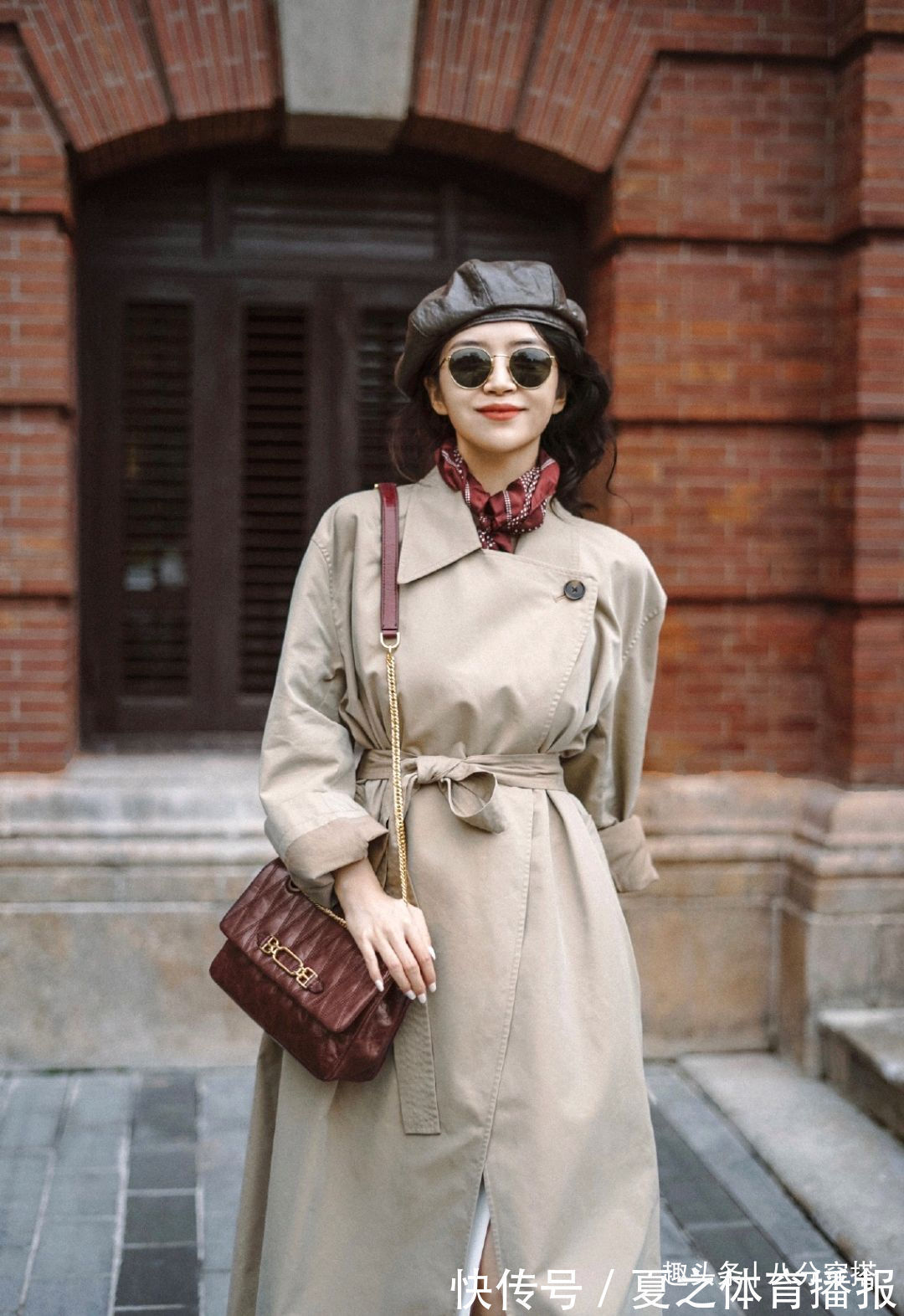 卡其色 秋季风衣穿搭有讲究,看看三木的高级感穿搭,细节处处透着精致感