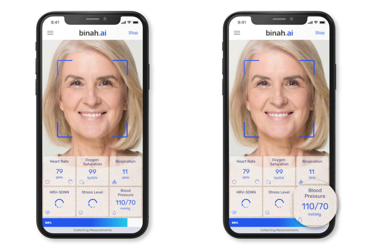 bin海外公司 Binah.ai 推出血压检测新技术，利用前置摄像头扫描面部
