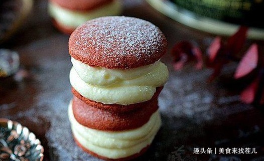 创意版自制曲奇饼，加奶酪像马卡龙，一口一个软糯香甜