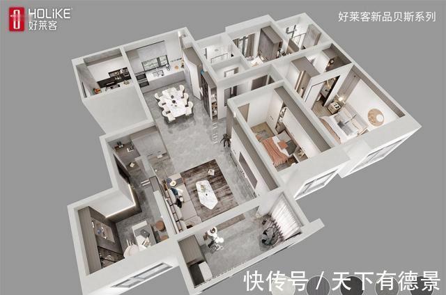 潮居|躺平的90后现在喜欢这种风格？这套148㎡四房太有个性了