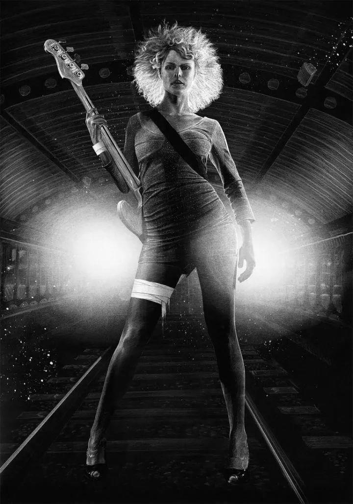 阿敏·默斯曼!这5个人把素描画到了极致,单色画面也能这么酷