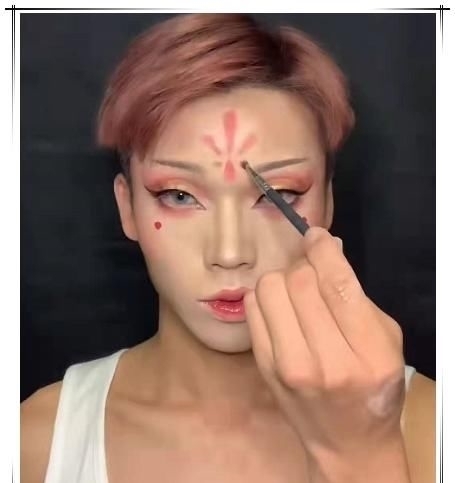 成品|高手仿妆“杨玉环”,过程看似悠闲简单,看到成品复制粘贴的