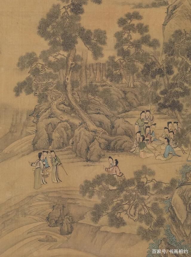 刘松年《麻姑采芝仙轴》|赏画| 刘松年
