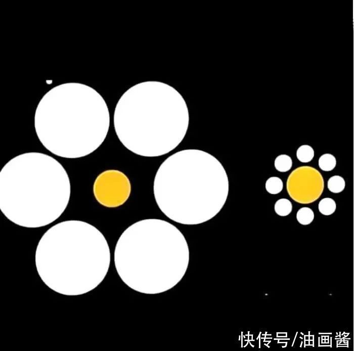 圆圈|18张极具欺骗性的“错觉”图,让你看完后,不再相信自己的眼睛