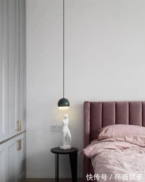 功能柜|120㎡极简风三居室,柔和的莫兰迪配色,干净又舒服