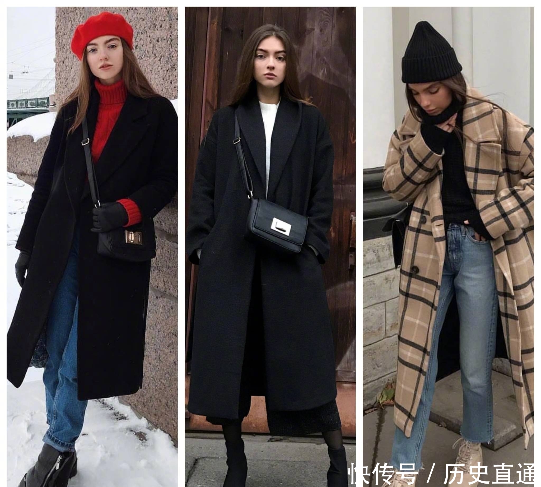 大衣|51套大衣搭配合集,各种颜色的大衣基本都集齐了