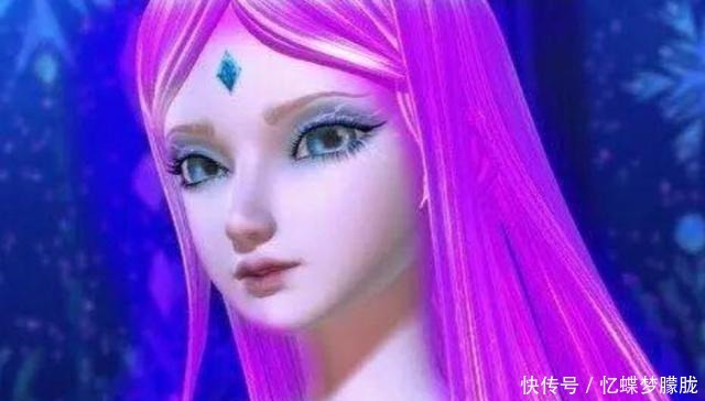 叶罗丽当仙子发色变紫后，冰公主显得平易近人，白光莹真可爱