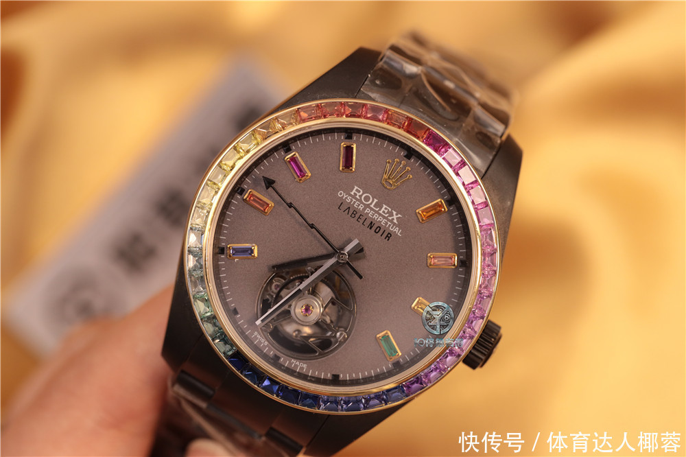 阳哥玩表:劳力士的第一只陀飞轮加上彩虹圈?效果太爆炸!