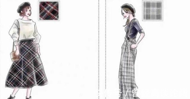 格纹 3种穿衣状态,你是哪一种早秋最美“手绘穿搭”,只教穿衣干货!