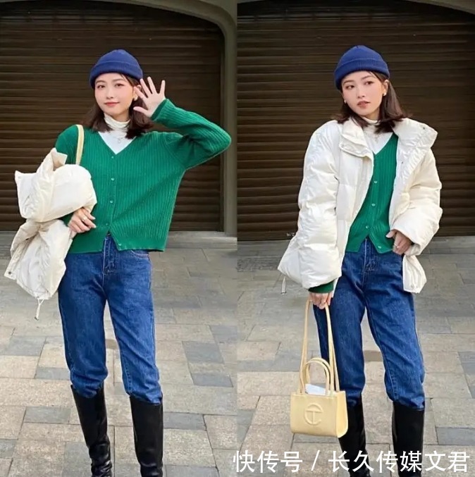 羽绒服配帆布鞋很好看,但今冬更流行搭这几双“靴子”,保暖显瘦