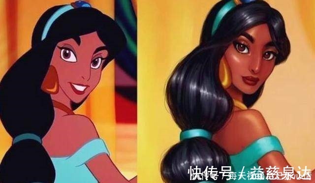 花木兰&当迪士尼公主们变成油画画风,白雪公主变大妈,贝儿美爆了!