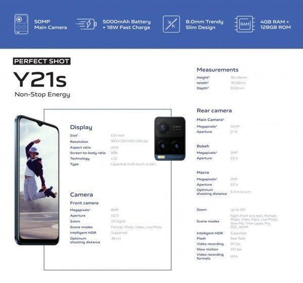 拍照|vivo Y21s新机规格曝光：拍照升级+联发科Helio G80
