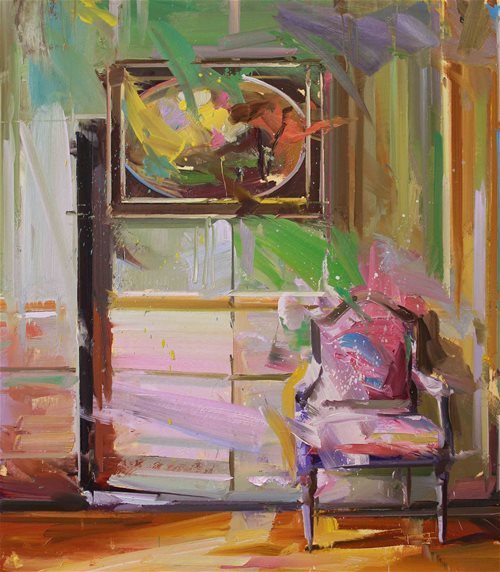 笔触&飞动激荡的色彩与笔触:英国当代画家保罗·莱特的新作