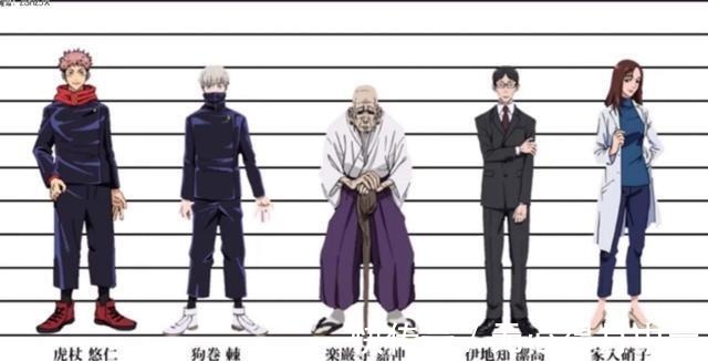 学姐|《咒术回战》公布角色身高, 五条悟的身高优越, 真人身高被吐槽