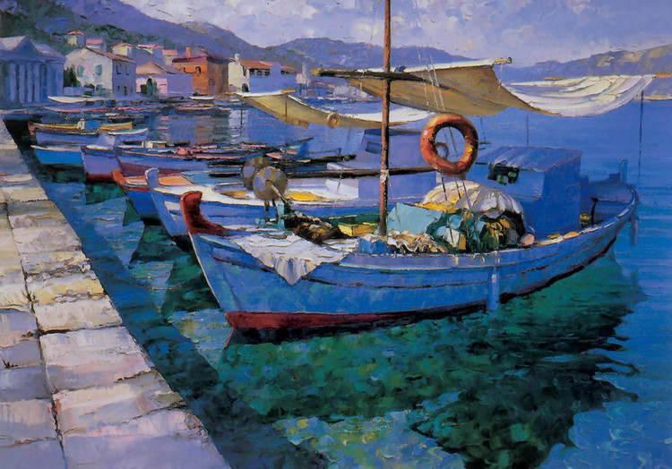 Behrens&美国著名的调色板刀画艺术家Howard Behrens 作品欣赏