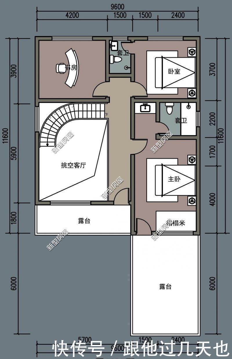 占地面积|农村自建房,面宽9米深11米想建两层,怎么设计好?