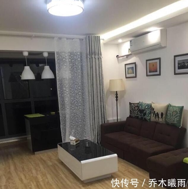 全部|45㎡小公寓,除了卫生间,其他全部开放式设计!