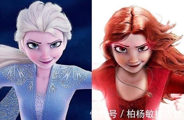 绯红女巫|当冰雪奇缘碰到复联,艾莎女王COS三个角色,安娜变黑寡妇