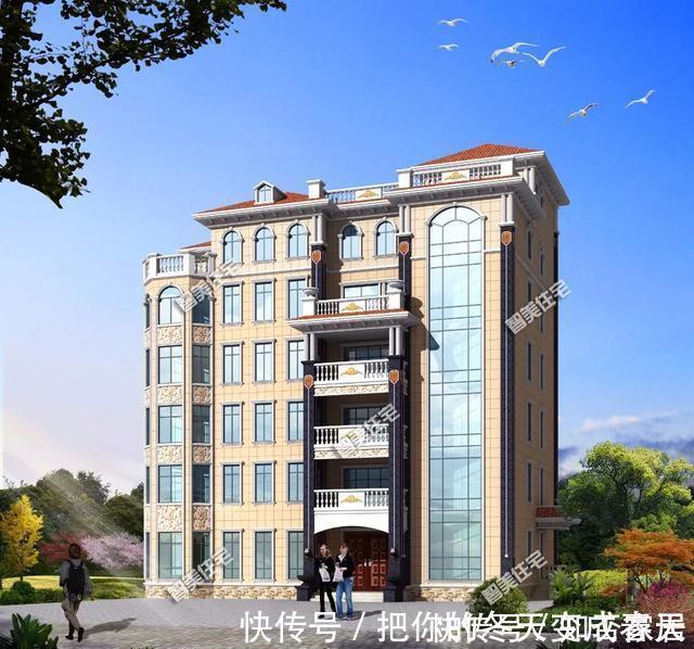 豪宅|两栋建在农村的多层豪宅,都带电梯设计,每层一户均有厨房