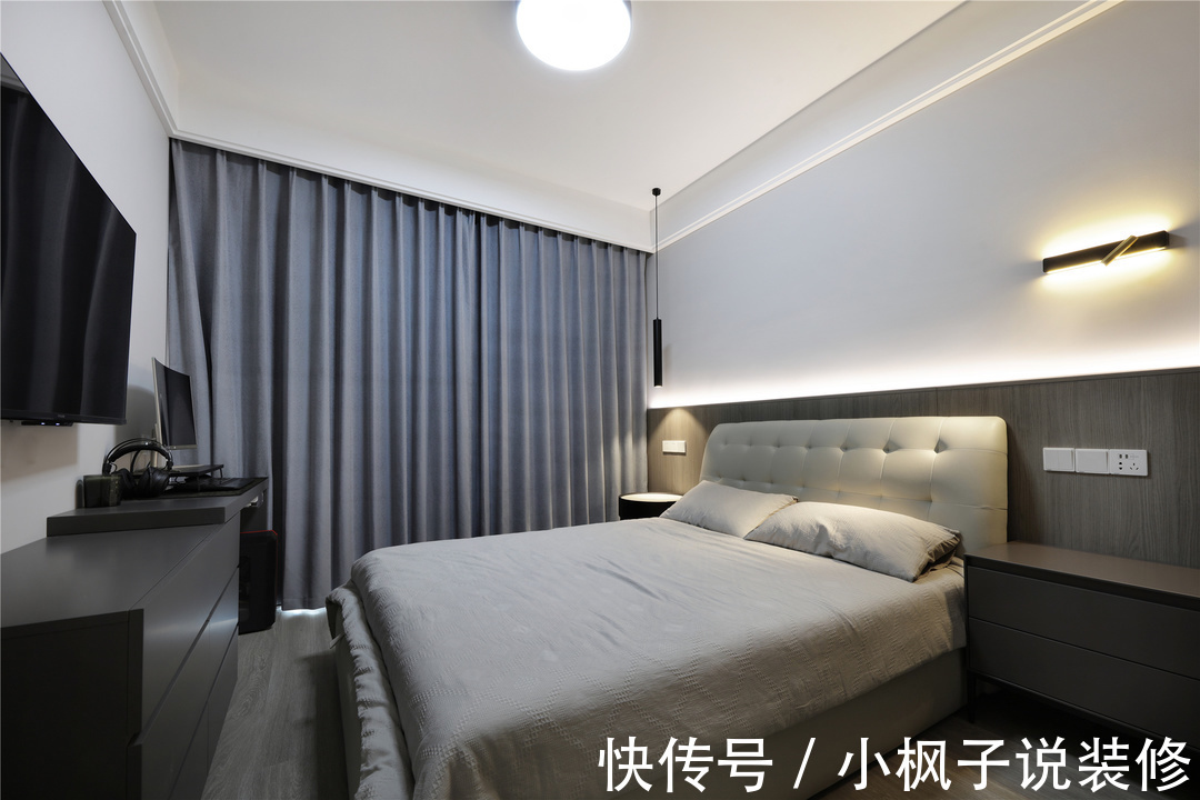 深色|四房里三代人的生活,155㎡简约不花哨,能让家务少一半