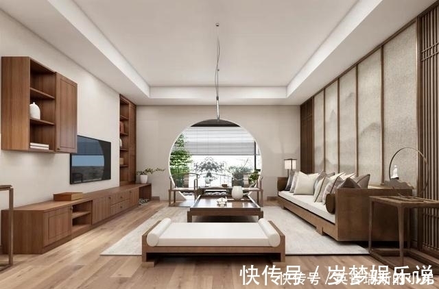 客厅|父母花25万装的新中式，一见客厅太有禅意，留白式设计，妙极了