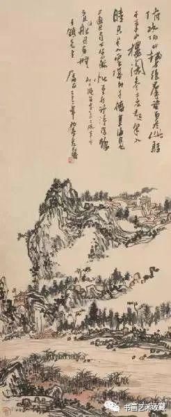  溪山烟雨|国画名家：潘天寿山水画50幅赏析