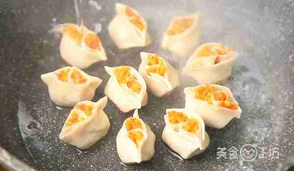 糯米馅|锅贴还有这馅儿!香糯酥脆,3盘起步