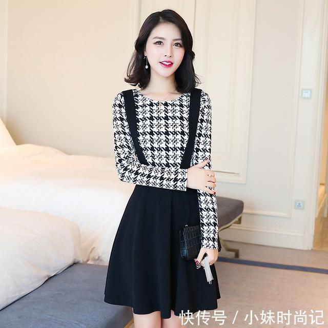 小香风 好看修身裙子,时尚甜美,细腰美腿轻松穿出来