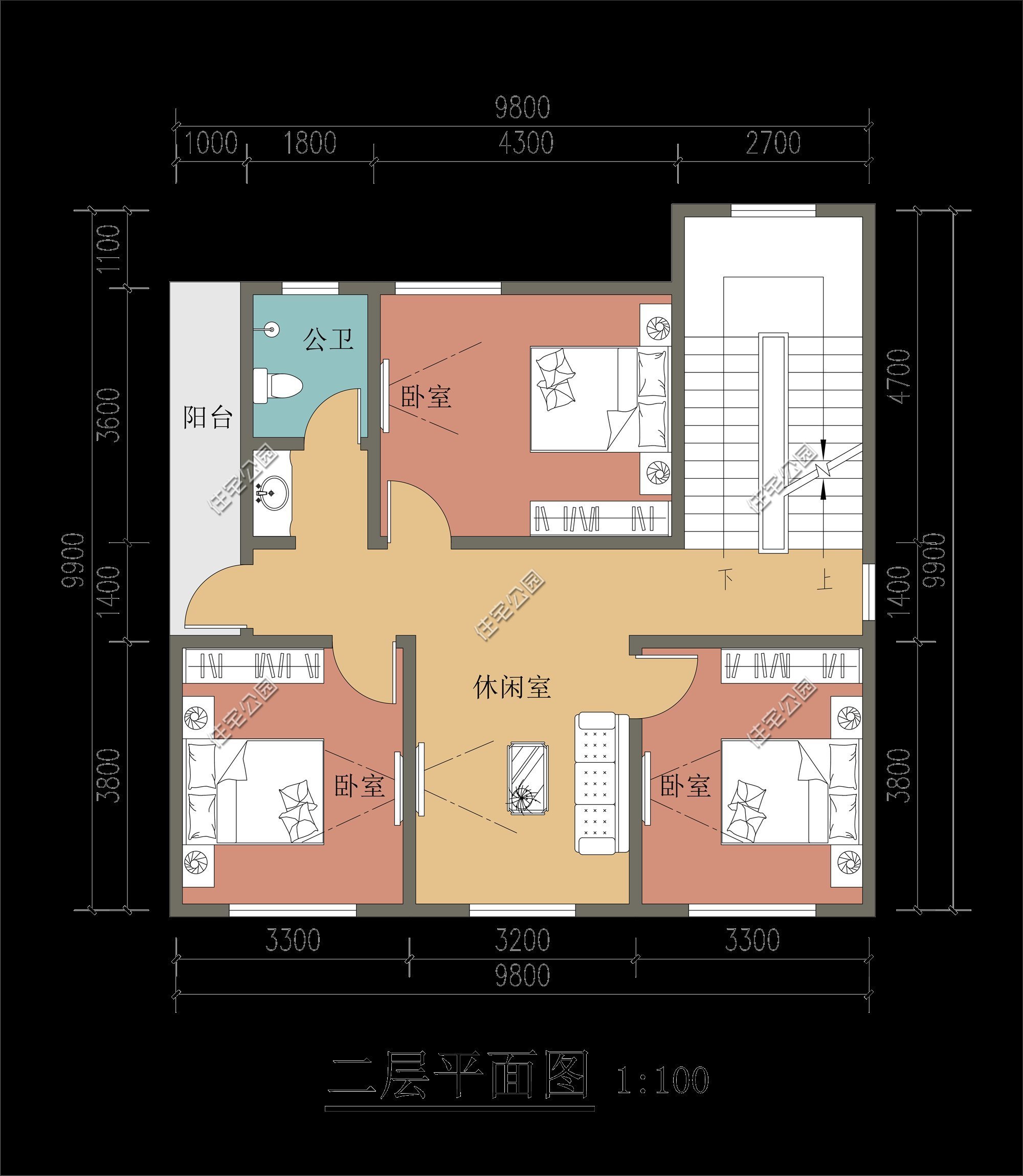 修建|精选10套三层户型图纸,占地面积均不足百平,尤其适合新农村修建