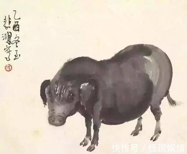 徐悲鸿|徐悲鸿笔下的十二生肖欣赏 中西绘画技法的混血作品