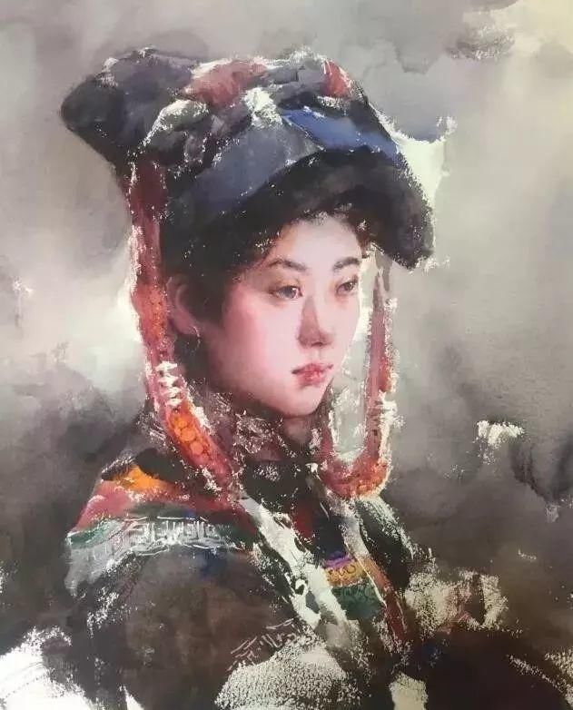  极致|中国水彩：大笔触画出霸屏水彩，光感够绝，极致东方的美！