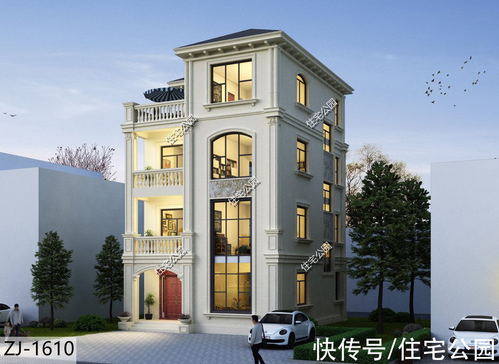占地面积|面宽8米也能建出大气别墅，10套小面宽图纸，哪套更适合你家？