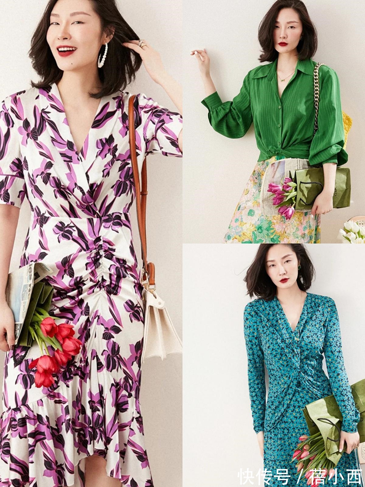 纯色|气质很一般的女生,多穿印花裙、衬衫、半身裙,变美是迟早的事