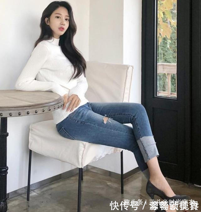 牛仔裤|紧身牛仔裤美女,清新迷人又优雅别致,别样的潮流范让人迷恋!