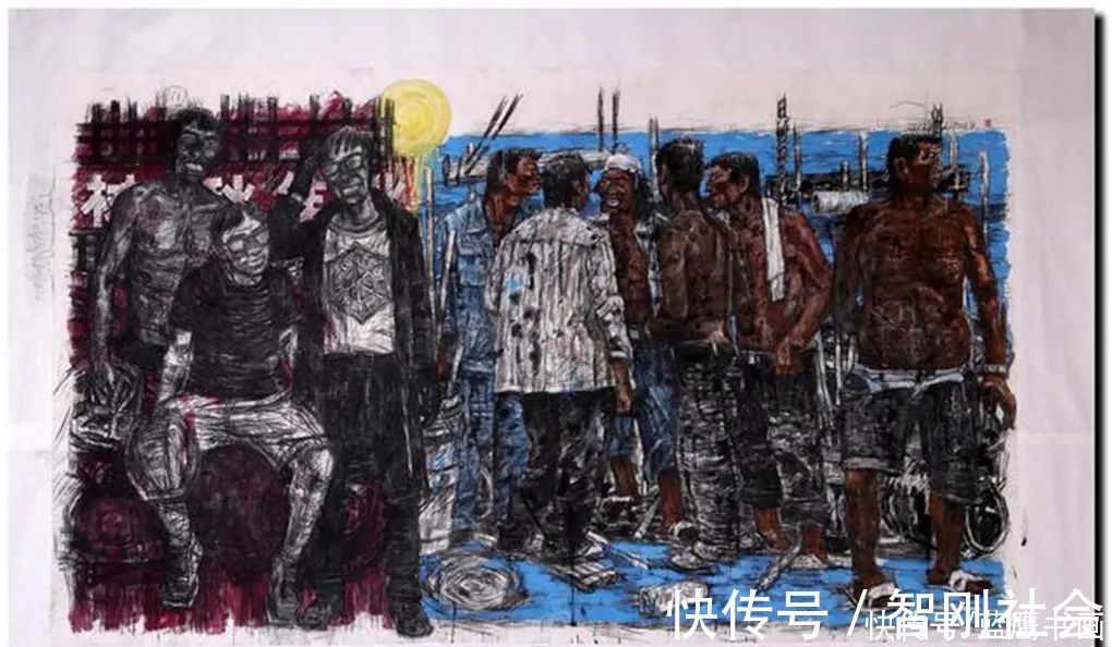 农民工|画家李平,专注农民工和矿工们创作,给大家带来了不一样的感受