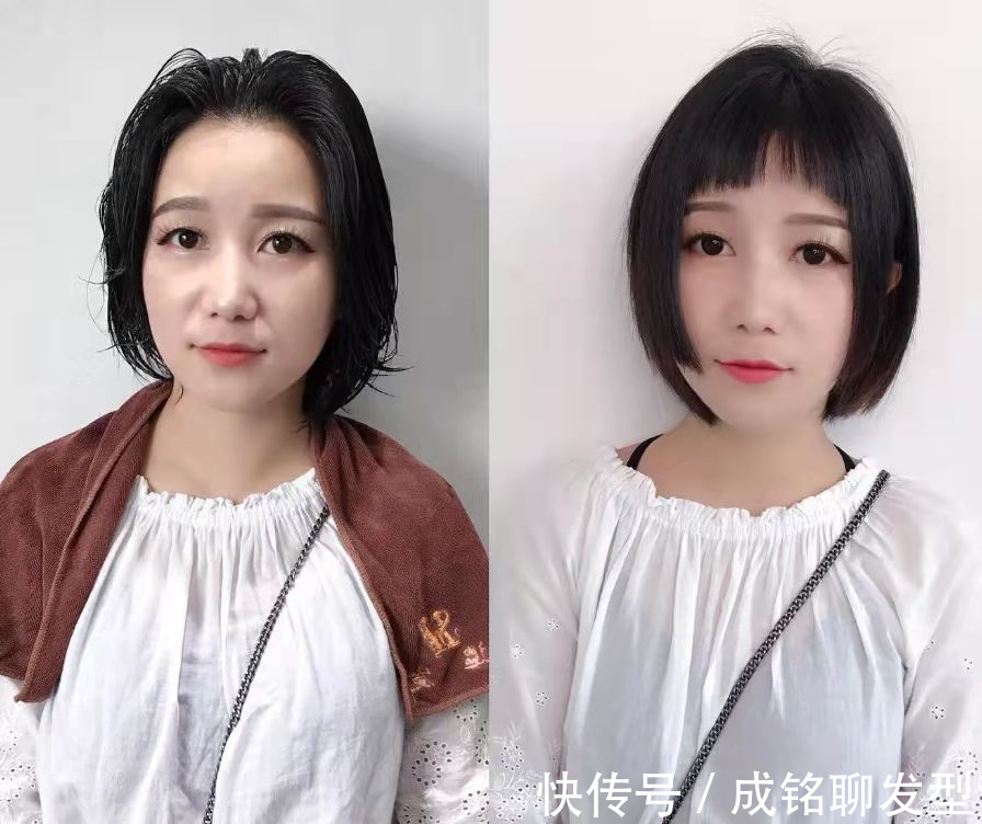 气质 发型对女人太重要,看完这几组对比你就明白,时尚减龄还显脸小