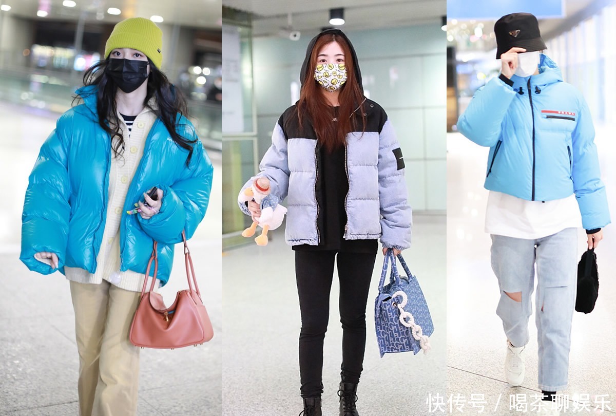 晴空|还在穿黑白灰?婴儿蓝色太好看了,配白色清新的像冬日的晴空