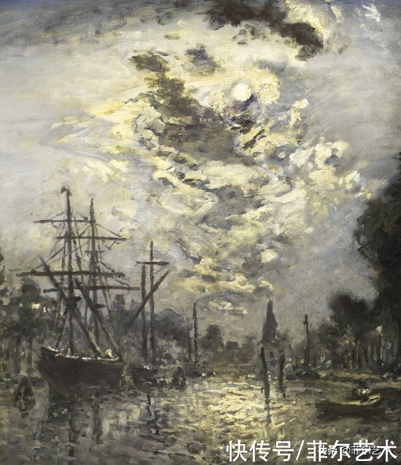 克劳德·莫奈|莫奈眼中的老师，印象派的直接启蒙者，荷兰画家约翰·琼坎德油画