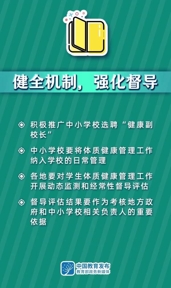 大图！事关中小学生体质健康，教育部这样要求