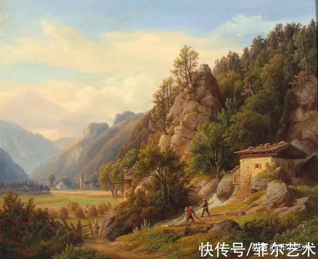 艺术家$高山风景~奥地利艺术家安东·希弗风景油画(高清)作品欣赏