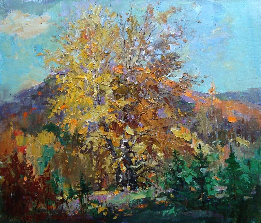 米沙金!俄罗斯画家米沙金的风景油画,美的不要不要的!