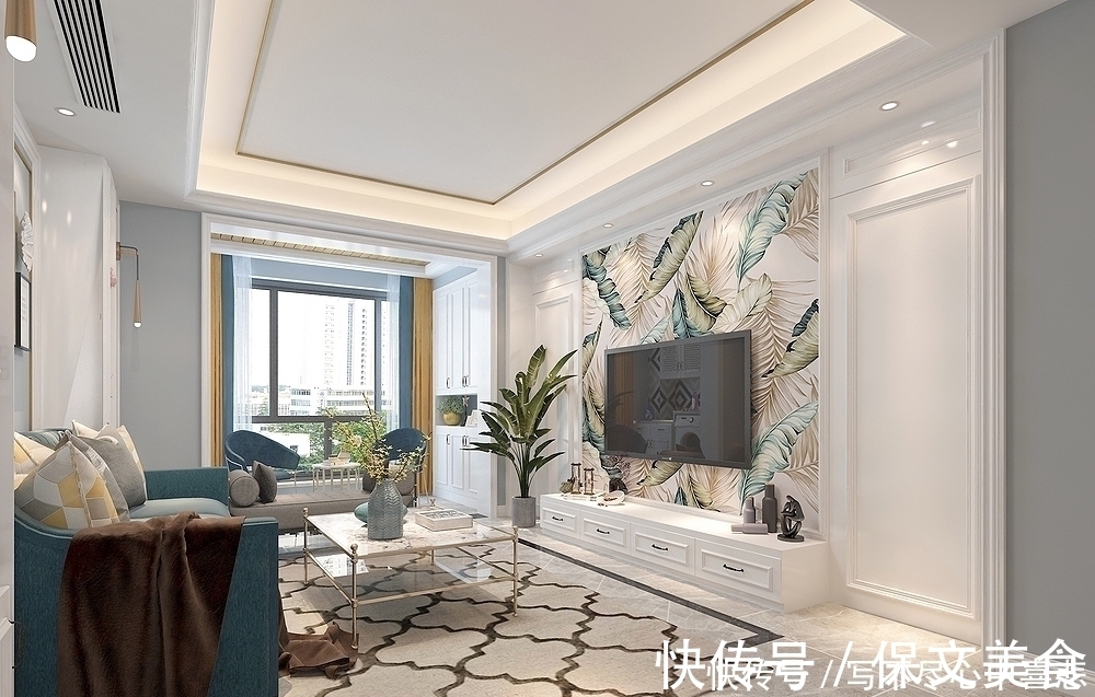 美式|125平美式风格,现代与美式的碰撞,时尚轻奢齐头并进,太迷人了