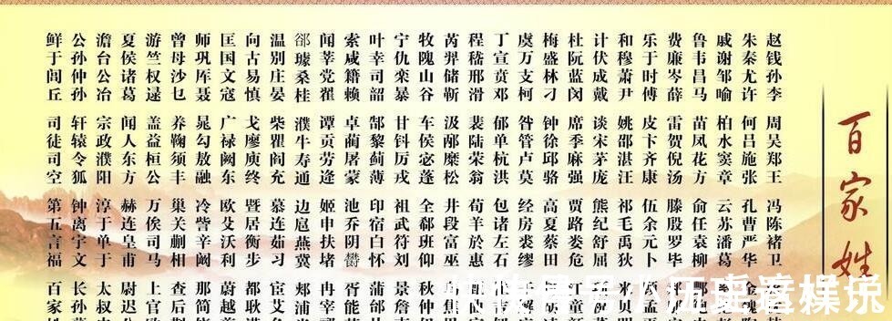 赵钱孙李@姓氏原来是这样产生的 有的随妈姓 有以国为姓 你家的呢?