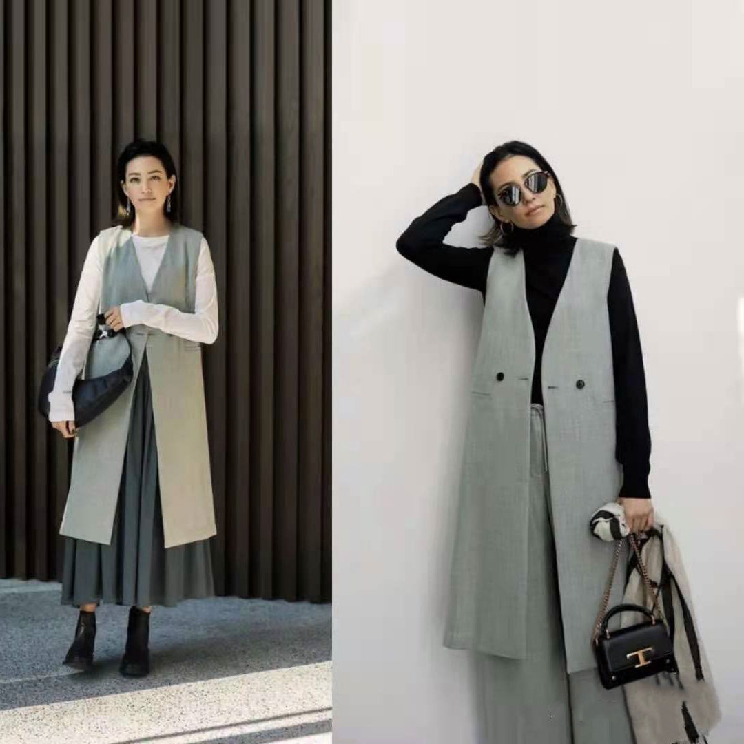 气质女神穿灰色，满屏高级轻熟风，会是你喜欢的style吗？