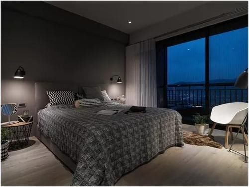 主卧|这套88平小户型北欧风,全开放式就算了,书房竟然在厨房旁边!