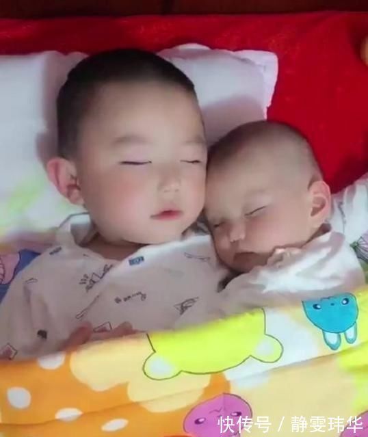 大宝|5岁哥哥哄2岁弟弟睡觉,宝妈掀开被子一瞧,这睡姿简直暖哭了