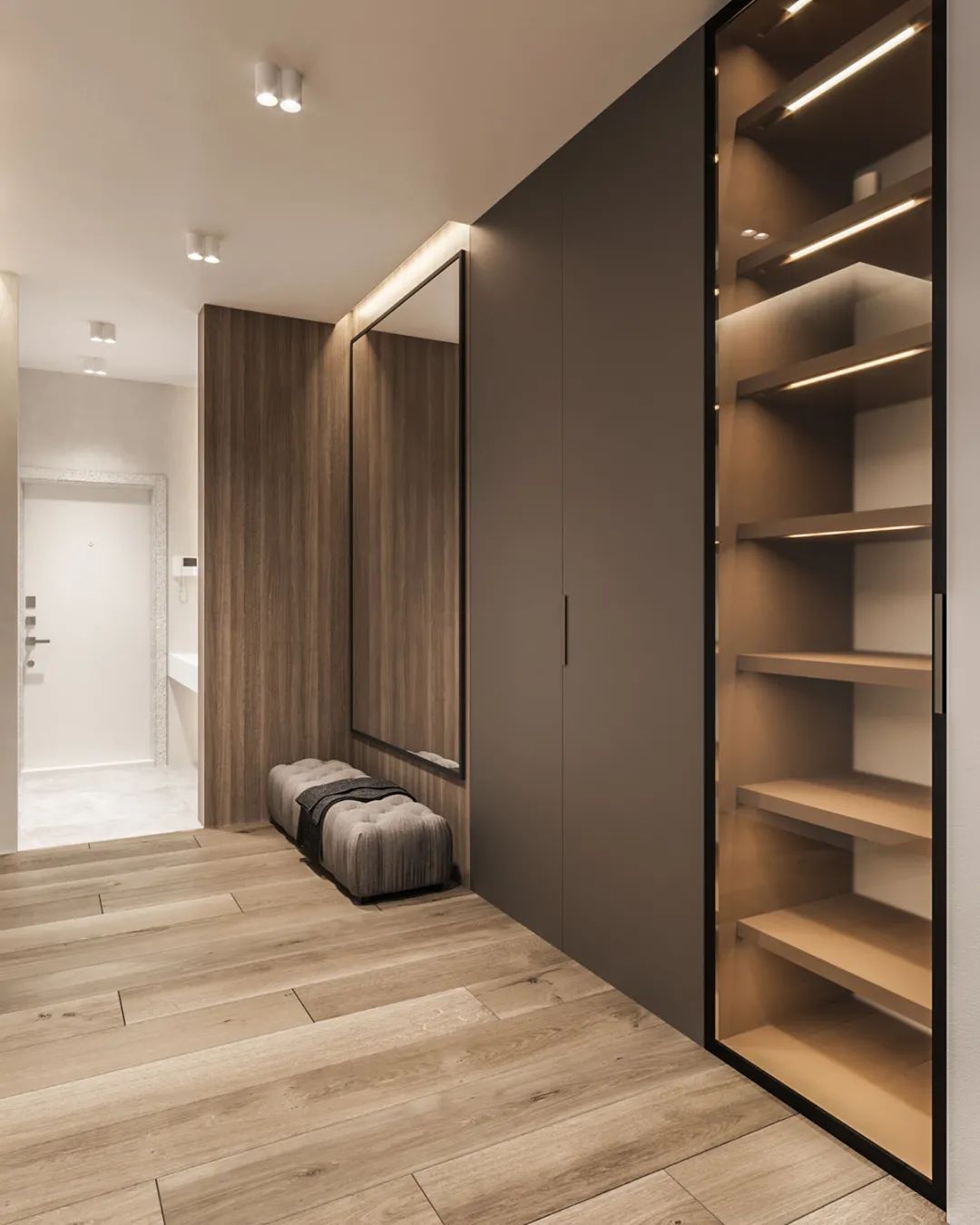 家装|80款入户鞋柜设计方案,人家这样装,太亮眼了