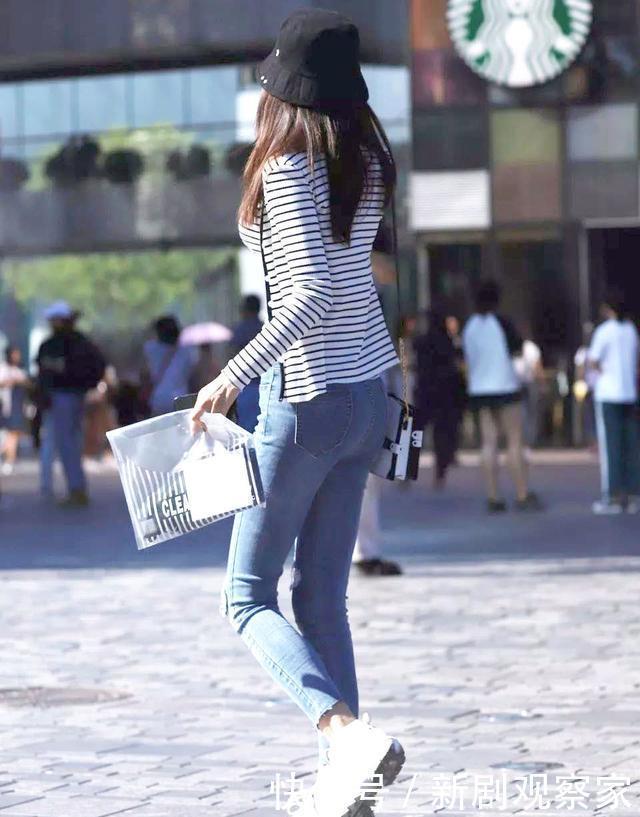 高腰裤|这个秋天针织衫+高腰裤,美得与众不同,清新显气质