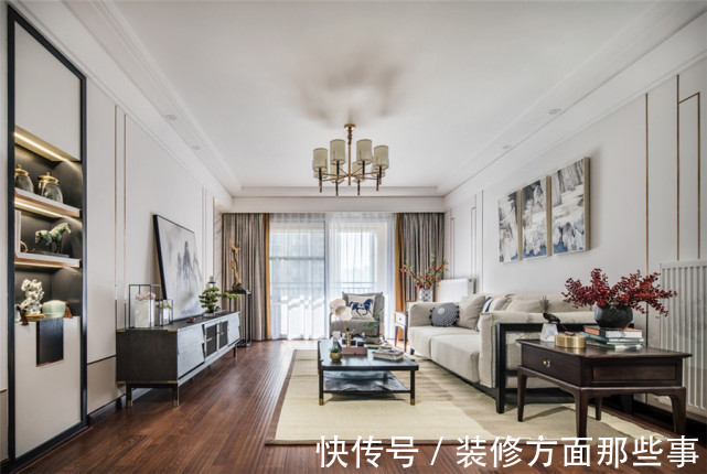 简约|120平中式四居室着墨不多，简约低调的质感美充盈整个家