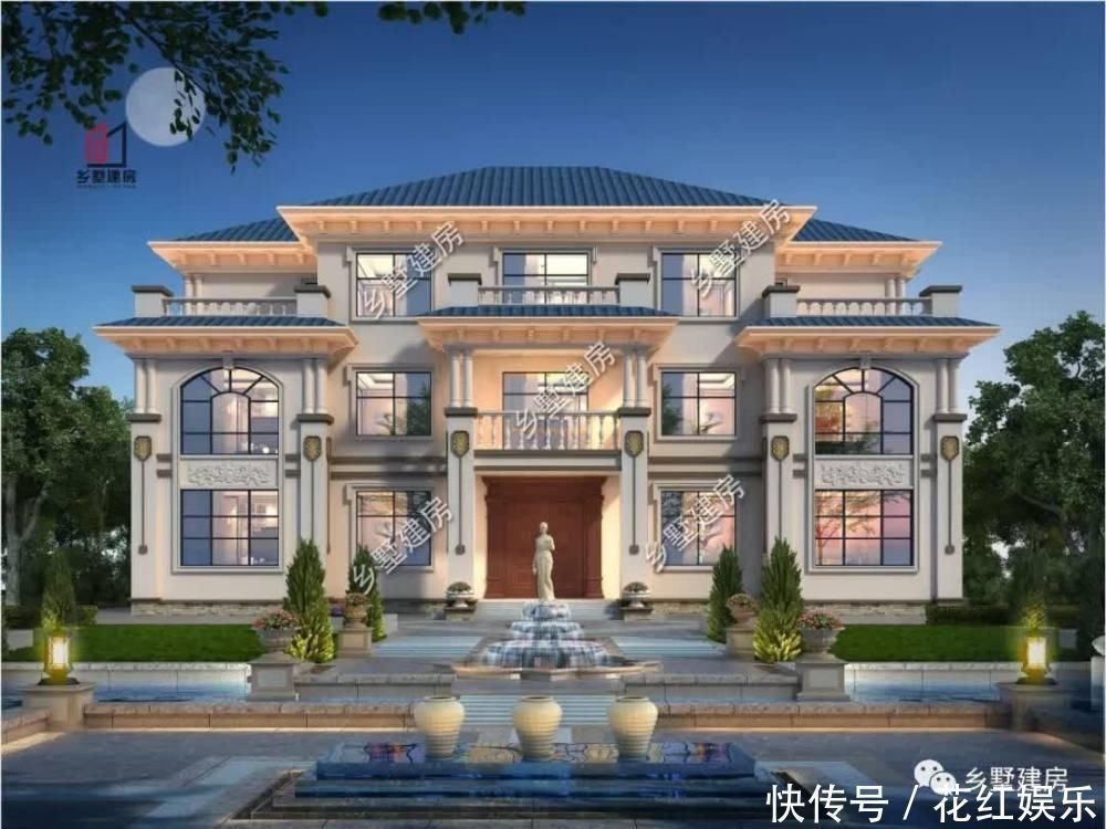 起居厅|农村建房还需要纠结么，选择自己喜欢的图纸，盖起来就完事儿